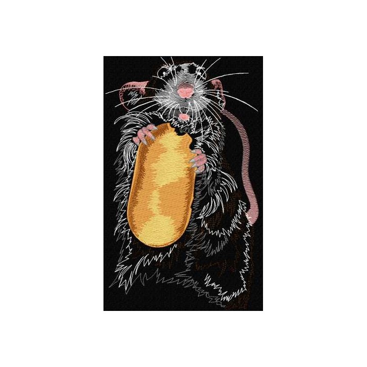 Rat embroidery design - Embroidery Design