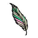 Preview of Feather 12 embroidery design featuring intricate feather and wing patterns for creative projects.