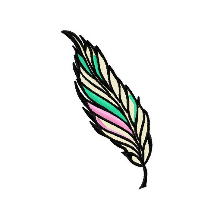 Feather 12 embroidery design - Embroidery Design