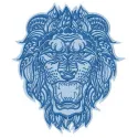 Lion 3 embroidery design showcasing a detailed lion motif, perfect for stitching on apparel and accessories.