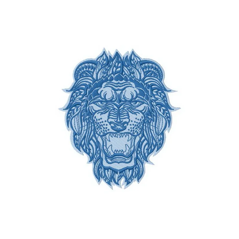 Lion 3 embroidery design showcasing a detailed lion motif, perfect for stitching on apparel and accessories.