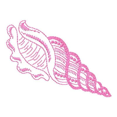 Sea Shell embroidery design preview showcasing a beautiful shell motif for ocean-themed projects.