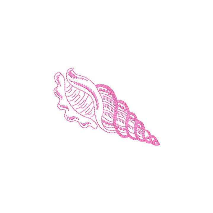 Sea Shell  embroidery design - Embroidery Design