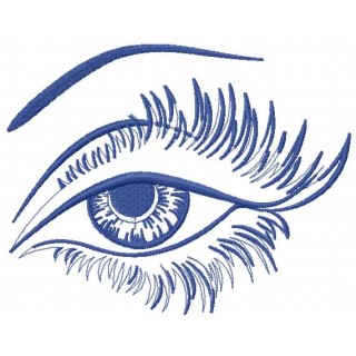 Beautiful eyes embroidery design - Embroidery Design