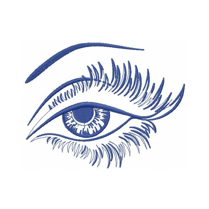 Beautiful eyes embroidery design - Embroidery Design
