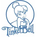 Tinkerbell 26 embroidery design showcasing a whimsical fairy motif ideal for decorative stitching on apparel and accessories.