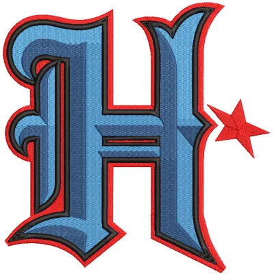 Houston Texans Alternate logo 2024 embroidery design preview showcasing vibrant colors and clean edges.