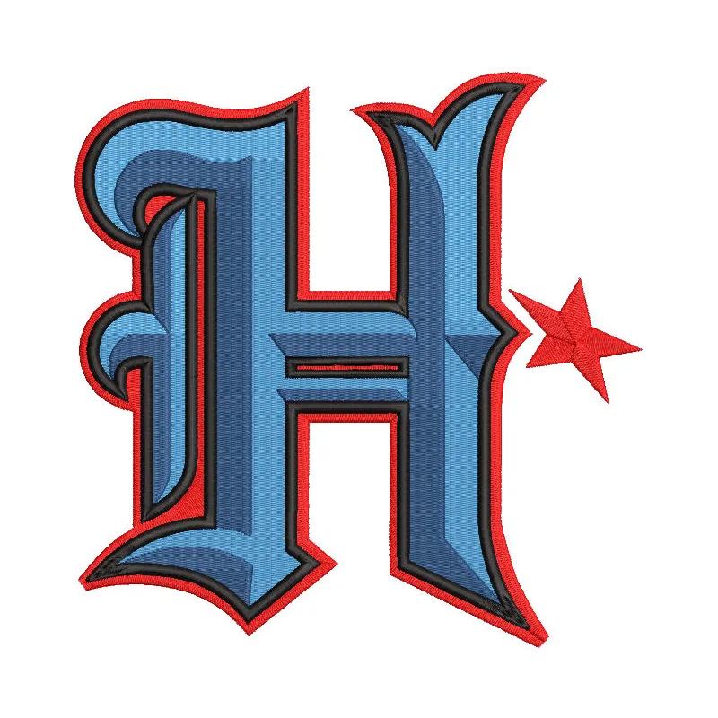 Houston Texans Alternate logo 2024 embroidery design preview showcasing vibrant colors and clean edges.