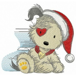 Amusing dog embroidery design - Embroidery Design