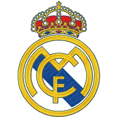 Real Madrid logo embroidery design