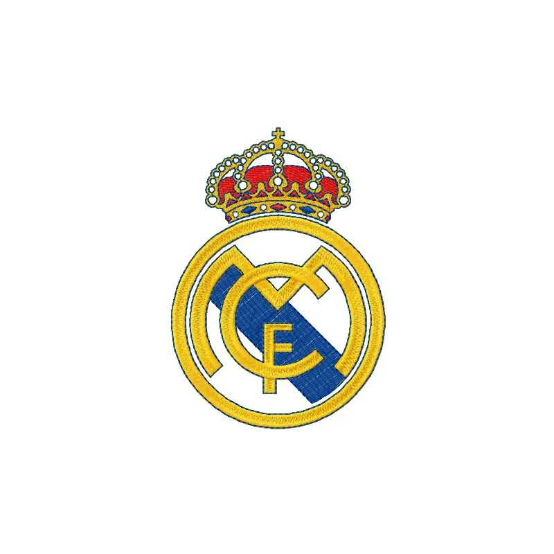 Real Madrid logo embroidery design