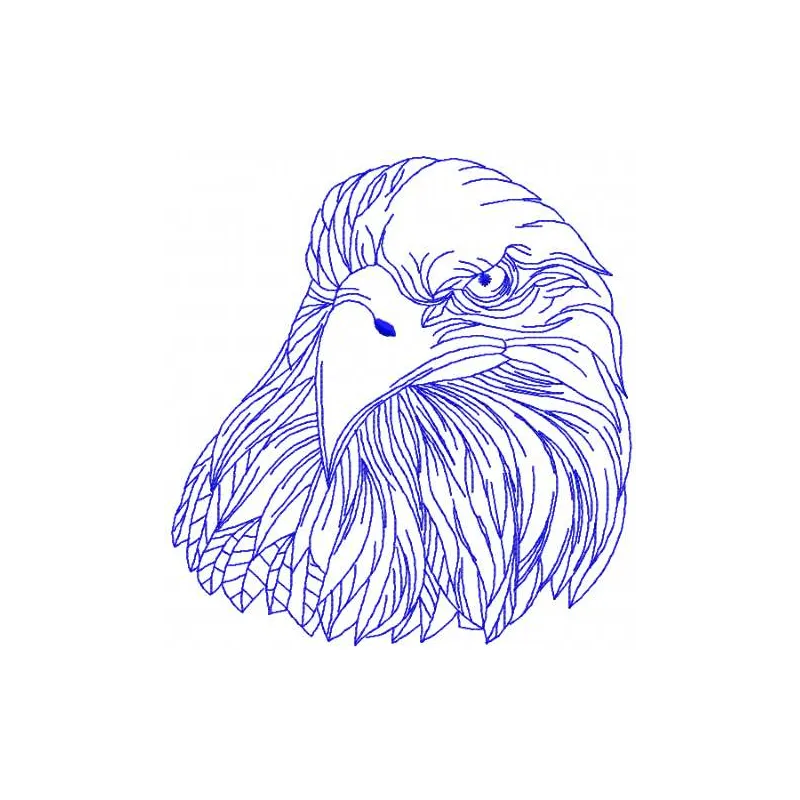 Eagle 10 embroidery design showcasing a majestic eagle in intricate stitching, perfect for various fabric projects.