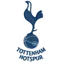 Tottenham Hotspur Club logo embroidery design showcasing intricate stitching details for football enthusiasts.