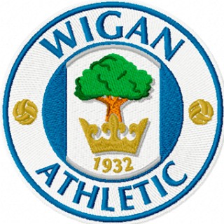 Wigan Athletic logo embroidery design - Embroidery Design