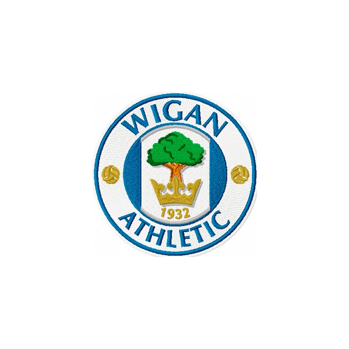 Wigan Athletic logo embroidery design - Embroidery Design