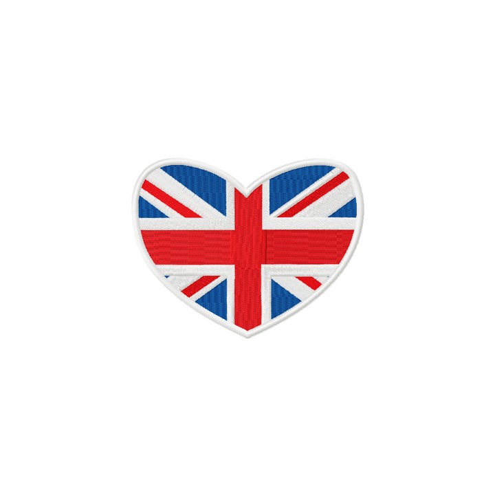 British flag logo embroidery design - Embroidery Design