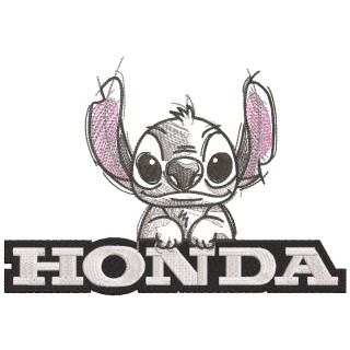 Honda Stitch logo embroidery design - Embroidery Design