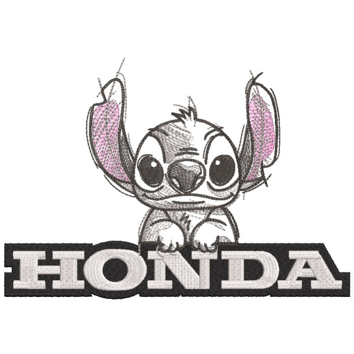 Honda Stitch logo embroidery design - Embroidery Design
