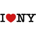 Preview of the I Love NY embroidery design, showcasing vibrant stitching patterns for various projects.