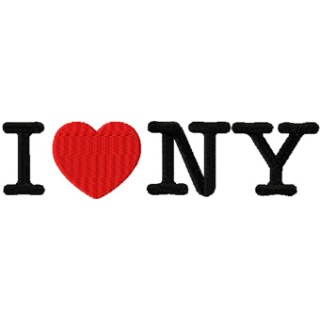 I Love NY design embroidery design - Embroidery Design