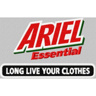 Ariel Essential logo embroidery design - Embroidery Design