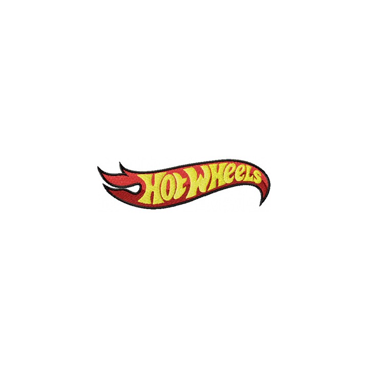 Hot Wheels logo embroidery design - Embroidery Design