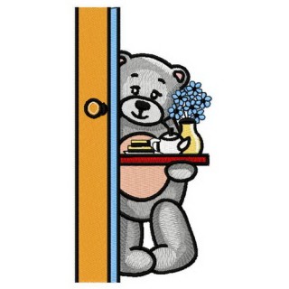 Teddy's teatime 5 embroidery design - Embroidery Design