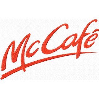 McCafe logo embroidery design