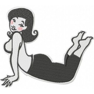 Fitness girl embroidery design - Embroidery Design