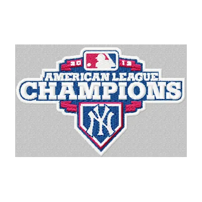 Embroidery design of the American League Champions New York Yankees logo for creative stitching projects.
