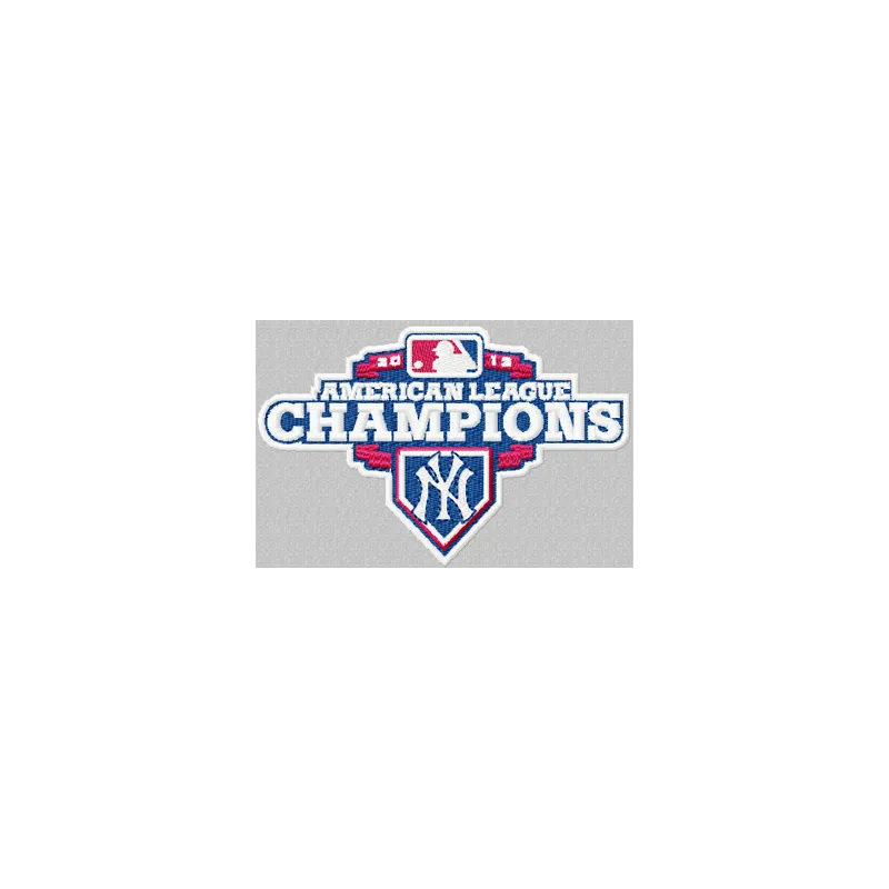 Embroidery design of the American League Champions New York Yankees logo for creative stitching projects.