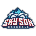 Sky Sox Logo embroidery design showcasing a detailed baseball motif for stitching on apparel and accessories.