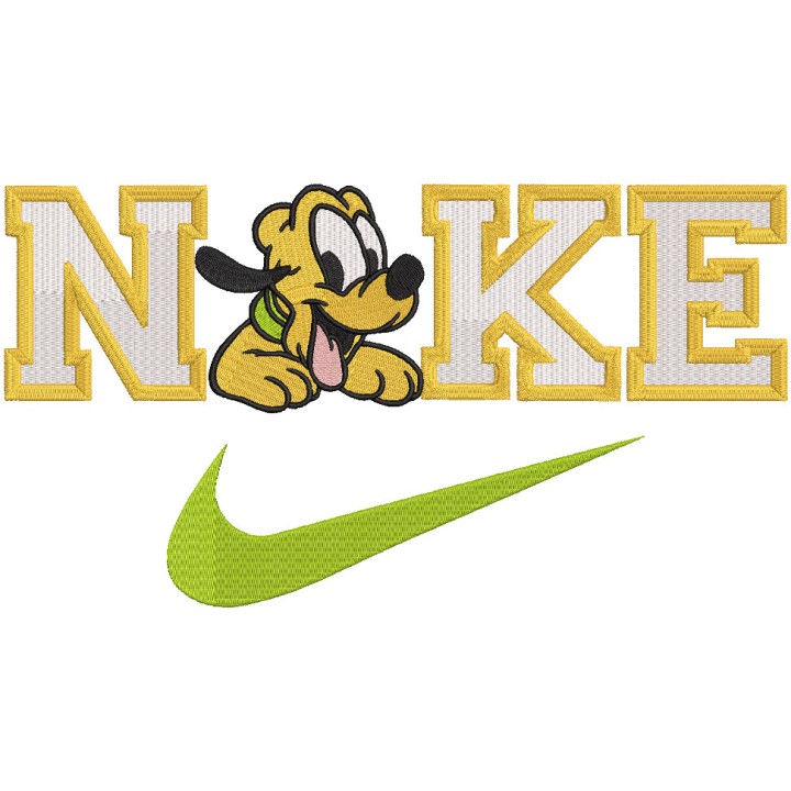Nike Pluto embroidery design - Embroidery Design