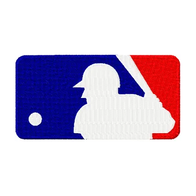 Embroidery design showcasing the Major League Baseball alternate logo, perfect for sports-themed creations.