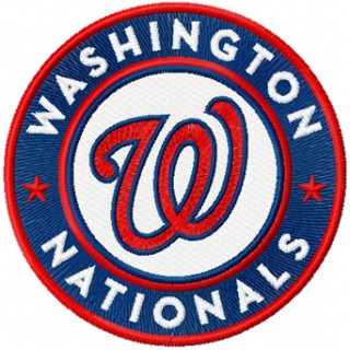 Washington Nationals Logo round embroidery design - Embroidery Design