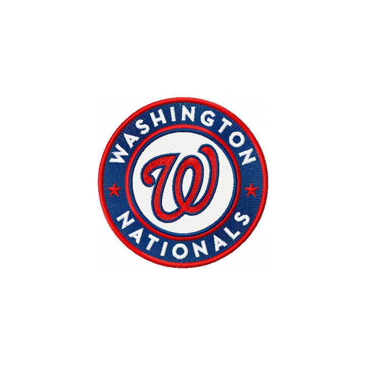 Washington Nationals Logo round embroidery design - Embroidery Design