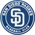 San Diego Padres logo embroidery design showcased on a baseball cap, perfect for sports enthusiasts.