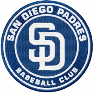 San Diego Padres logo embroidery design - Embroidery Design