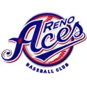 Reno Aces Baseball Club logo embroidery design showcasing a vibrant stitched motif for sports enthusiasts.