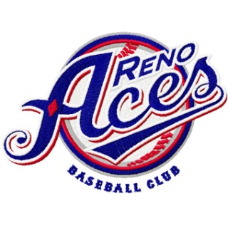 Reno Aces Baseball Club logo embroidery design - Embroidery Design