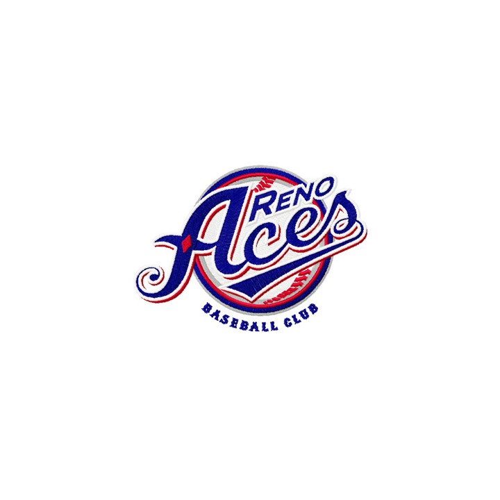 Reno Aces Baseball Club logo embroidery design - Embroidery Design