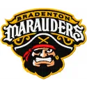 Bradenton Marauders logo embroidery design showcasing a detailed baseball motif for stitching on caps and jerseys.