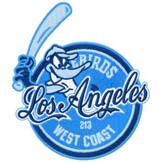 Los Angeles Daffy Duck embroidery design - Embroidery Design