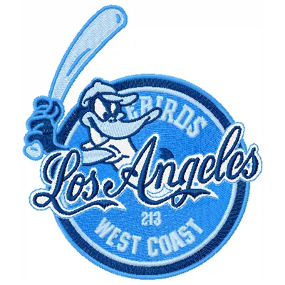 Los Angeles Daffy Duck embroidery design