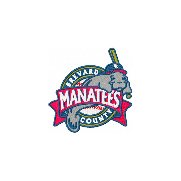 Brevard County Manatees Logo embroidery design - Embroidery Design