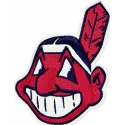 Cleveland Indians logo embroidery design showcasing intricate stitching patterns for caps and apparel.