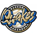 Rancho Cucamonga Quakes logo embroidery design preview showcasing vibrant stitching patterns for baseball enthusiasts.