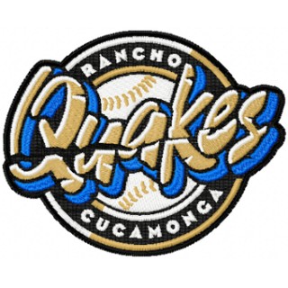 Rancho Cucamonga Quakes Logo embroidery design - Embroidery Design