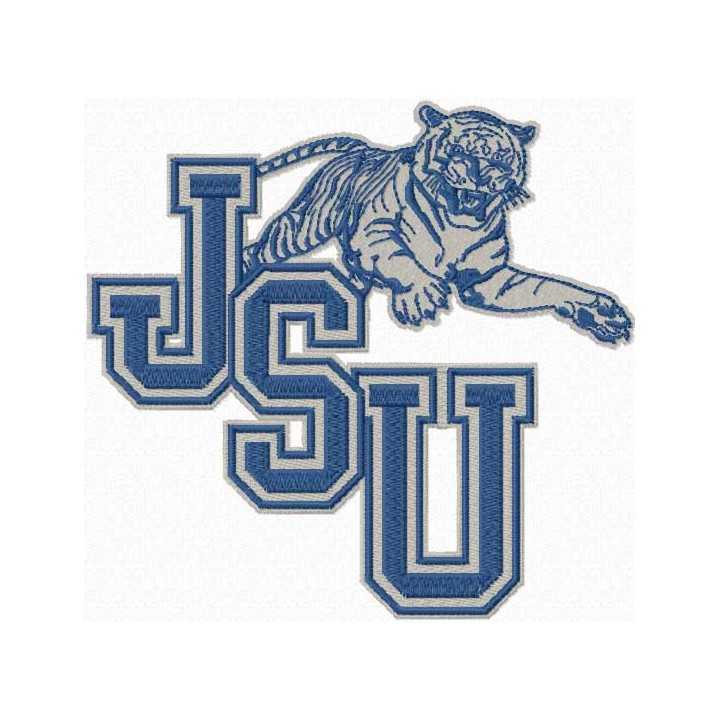 Jackson State University logo embroidery design - Embroidery Design