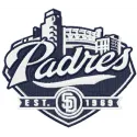 San Diego Padres baseball club embroidery design featuring the team's logo, ideal for caps and t-shirts.